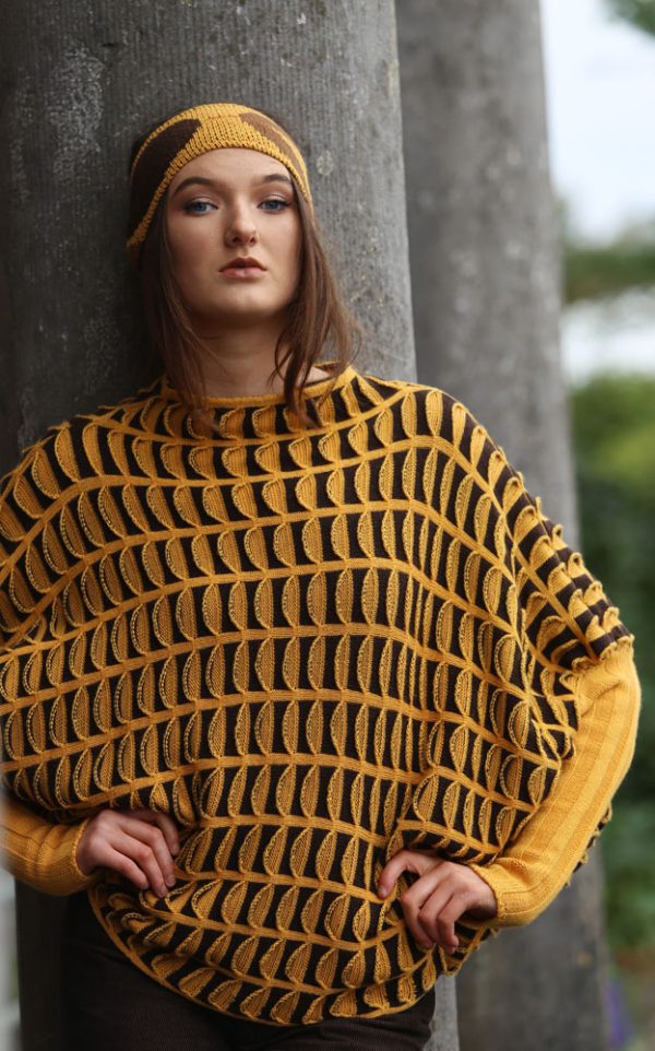Pocket Jumper JMP20-3 Linda Wilson Knitwear Irish Designer Limerick