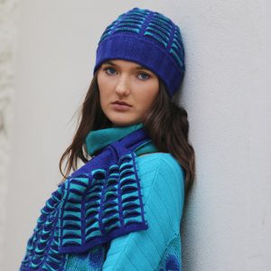 Beanie Ribbed Pocket Hat 2 Linda Wilson Irish Knitwear Designer Limerick