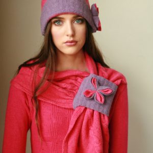 Cable Hat HAT7-2 Linda Wilson Irish Knitwear Designer
