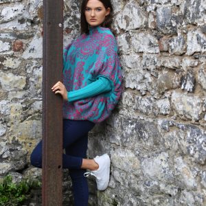 Floral Jumper 2 Linda Wilson Irish Knitwear Designer Limerick