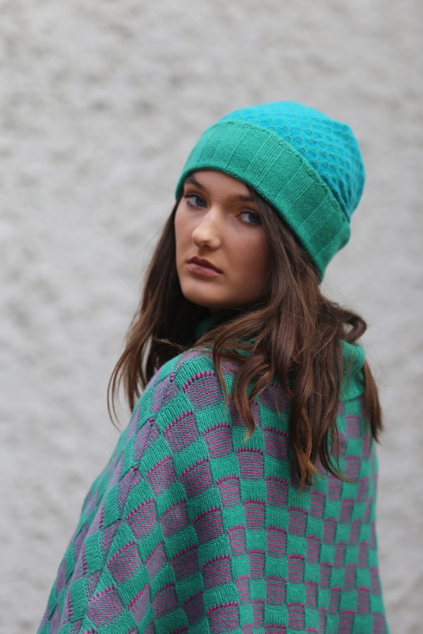 Ribbed Moss Hat 1 Linda Wilson Irish Knitwear Designer Limerick