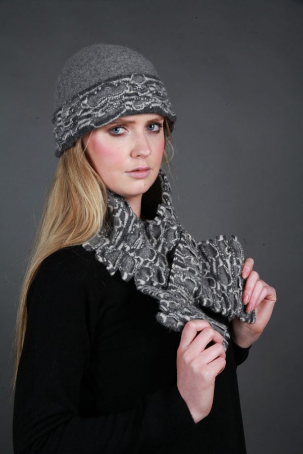 Textured Brimmed Hat TEXHAT-2 Linda Wilson Irish Knitwear Designer