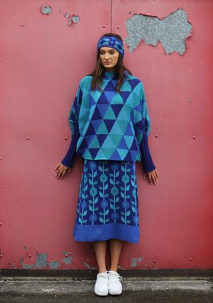 Triangular Jumper 2 Linda Wilson Irish Knitwear Designer Limerick