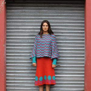 Tulip A-Line Skirt 1 Linda Wilson Irish Knitwear Designer Limerick