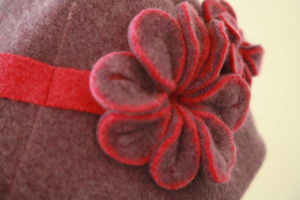 Vintage Blossom Hat HAT4-5 Linda Wilson Irish Knitwear Designer