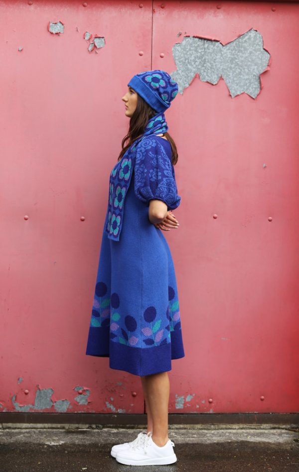 Vintage Tulip Dress 3 Linda Wilson Irish Knitwear Designer Limerick