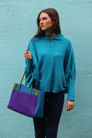 Waffle Jumper 2 Linda Wilson Irish Knitwear Designer Limerick